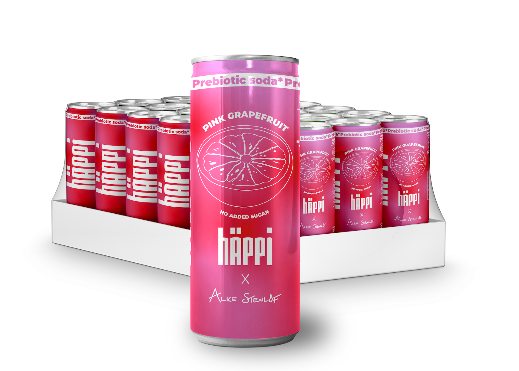 hÄppi x Alice Stenlöf, Rosa Grapefrukt 12-pack